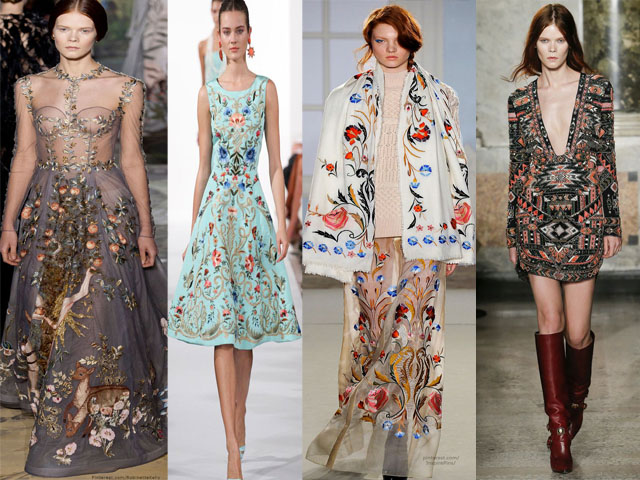 2014 Runway Trend Embroidery